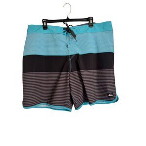 Quicksilver Men’s Highline Surfsilk Boardshorts Size 40 Pocket Tie Waist NWOT